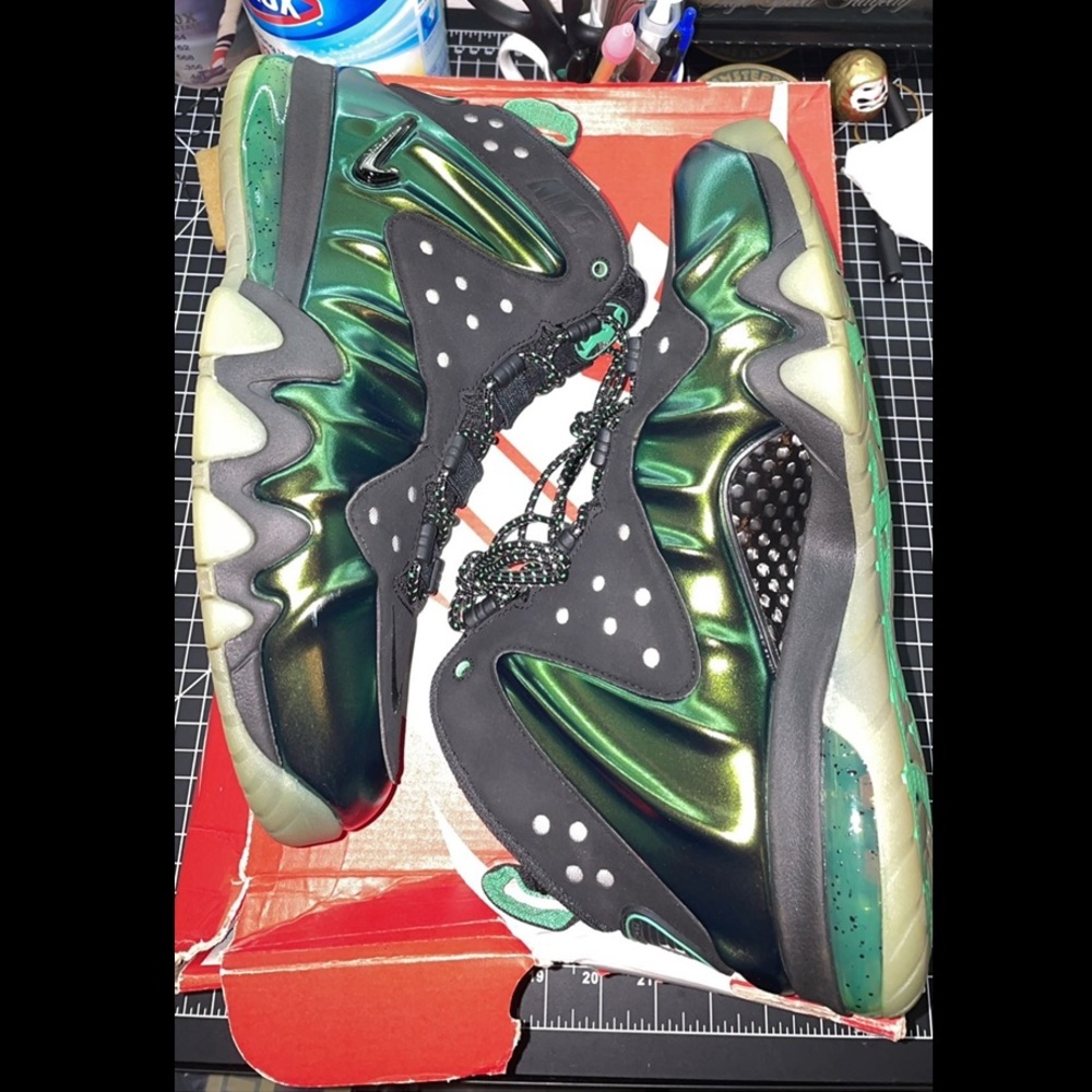 Nike Barkley Posite Max “Gamma Green” sz9.5 - Picture 3 of 8